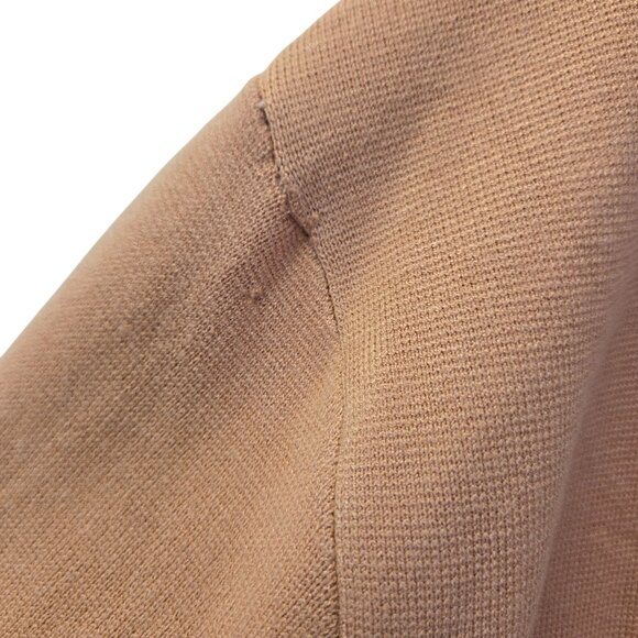NWT Toccin Jade Knit Longline Open Cardigan Topper in Camel Size M/L *REPAIRED* - Picture 10 of 10